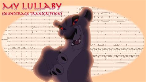 My Lullaby Soundtrack Transcription From The Lion King 2 Simba S