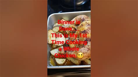 Fresh Oven Baked Whole Chicken 🐔 1st Time Cooking Youtube