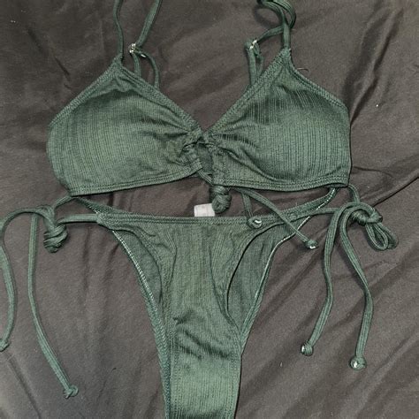 Green Shein Bikini Set Depop