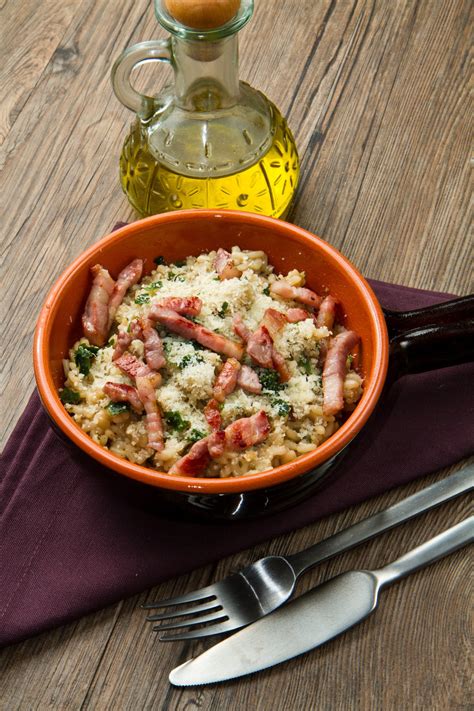 Recette Risotto Lardons Et Champignons Marie Claire