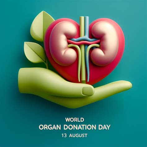 Premium Photo Celebrating World Organ Donation Day Giving The T Of