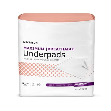 Mckesson Ultimate Breathable Maximum Disposable Underpad Heavy Absorbency