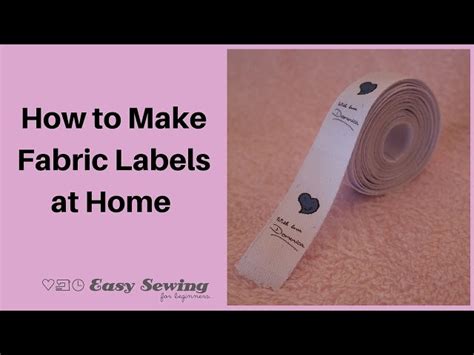 Diy Fabric Labels Easy Sewing Tutorial Schooltube