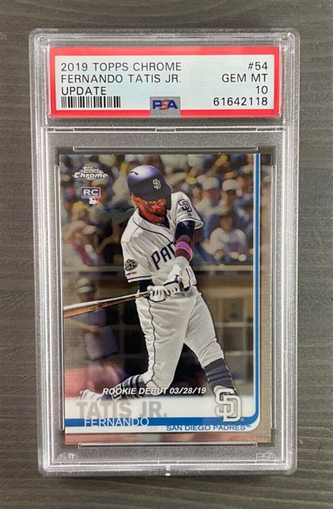 Fernando Tatis Jr Topps Chrome Update Rookie Rc Psa Gem