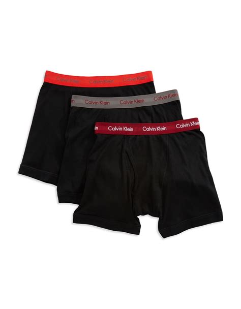 Calvin Klein Three Pack Cotton Classic Boxer Briefs In Black For Men Lyst