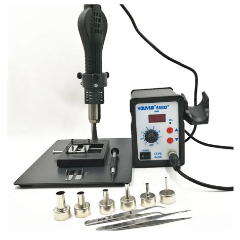 W Hot Air Gun D ESD Soldering Station Welding BGA Rework Solder Station With Hot Air Gun