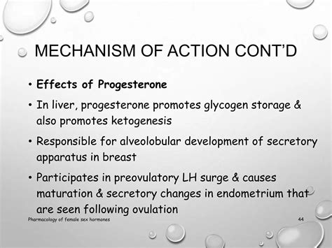 Pharmacology Of Female Sex Hormones Pptx