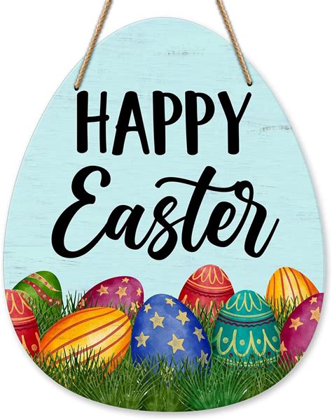 Easter Door Sign Decor Easter Welcome Sign Happy Easter