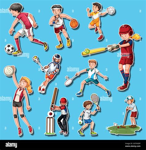 People doing different types of sports Stock Vector Image & Art - Alamy