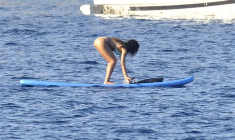 Rihanna In A Bikini Paddleboarding In Italy August Celebmafia