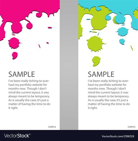 Design banner concept paint colorful Royalty Free Vector