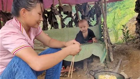 Full Video 35 Days Mother And Daughter Harvest Ripe Rice Pick Watermelons And Bamboo Shoots To