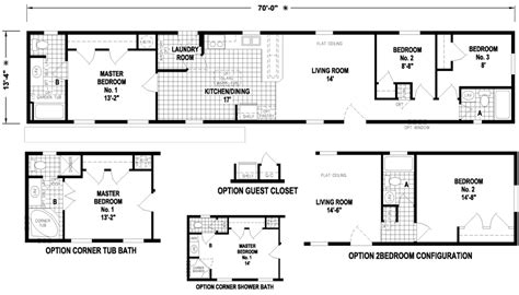 Amazing 14x70 Mobile Home Floor Plan - New Home Plans Design