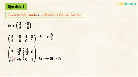 Matriz inversa. Calcular la matriz inversa con el método de Gauss-Jordan. Parte 1. Matemáticas 2 ...