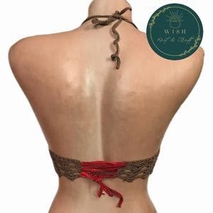 Hand Knitted Crochet Bikini Bikini Top Crochet Handmade Etsy