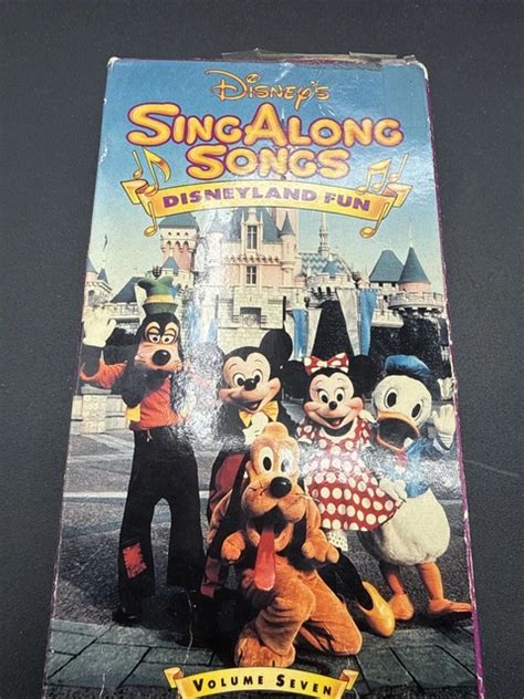 DISNEYS SING ALONG Songs Disneyland Fun Its a Small World VHS 1993