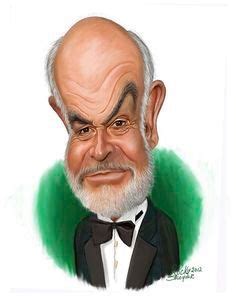 Sean Connery Celebrity Caricatures Funny Caricatures Caricature