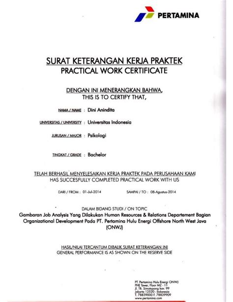 Sertifikat Kerja Praktekpdf