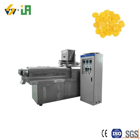 Automatic Breakfast Cereals Corn Flakes Extrusion Making Processing