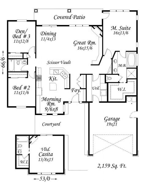 New Life House Plan One Story Multi Generational Craftsman Home Design