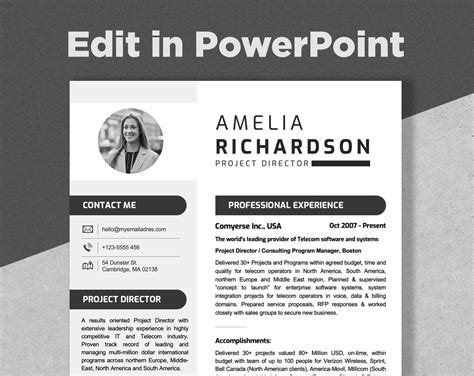 Resume Template Professional Modern Resume Template For Etsy