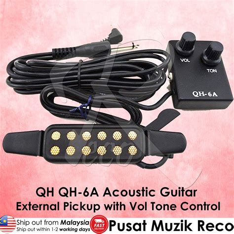 Qh Qh 6a Acoustic Guitar External Pickup With Volume Tone Control Lazada