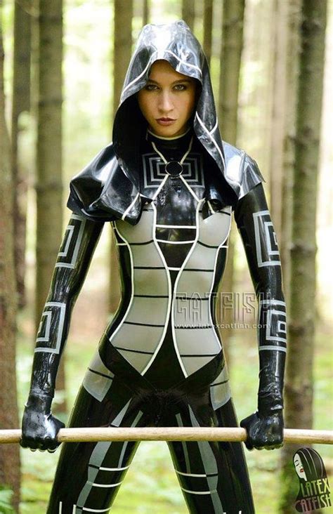 Image Of Mass Effect Custom Latex Cosplay Catsuit