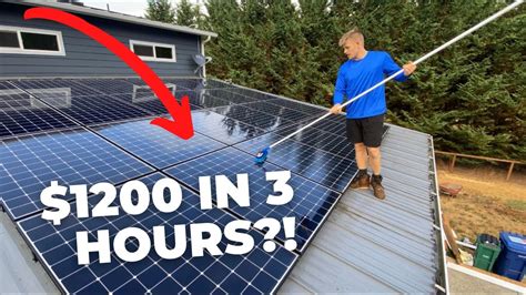 I Made How Much Cleaning Solar Panels Youtube