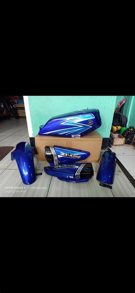 Tangki Tengki Full Set Rx King Biru Pengiriman Pakai Kotak Kayu