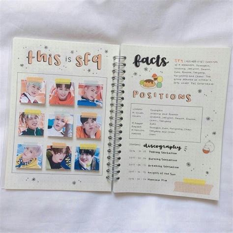 ̗̀ τҽғғყ 🍓 ༷ Kpop Journal Ideas Bullet Journal Ideas Pages Journal