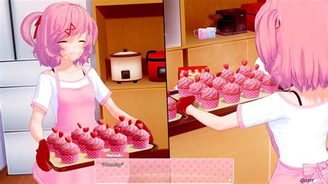 [oc] Natsuki Baking Cupcake Commissioned Comic Koikatsu R Ddlcrule34