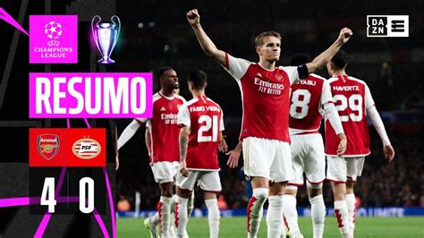 Resumo Arsenal Psv Champions League Youtube