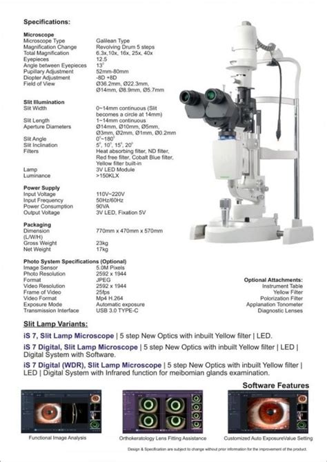 Galilean Digital Slit Lamp At Rs Set Slit Lamp Microscope In