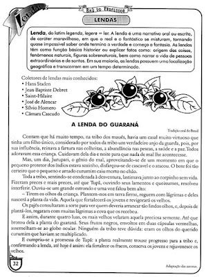 A Lenda Do Guaraná Texto - ATELIE MEU CANTINHO DAS ARTES: "A lenda do Guaraná"