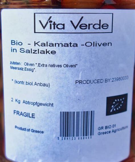 Vita Verde Bio Oliven L Nativ Extra Peloponnes Ml