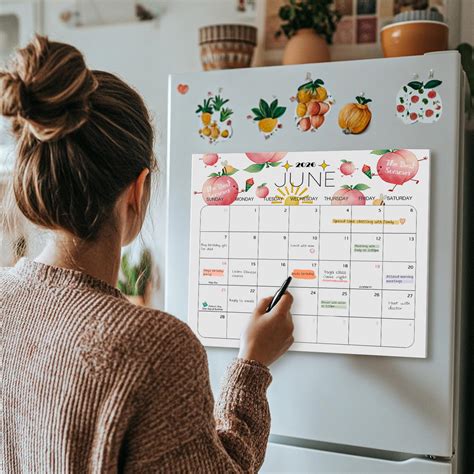 Delightful Magnetic Fridge Calendar 2025 2026 Magnetic