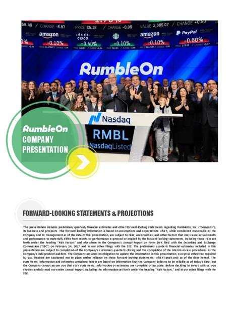 RMBL RumbleOn Investor Deck ICR Conf (1) 2018 | PDF | Sales | Gross Margin