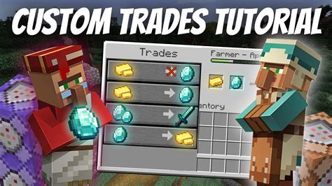 How To Make Custom Villager Trade Shops In Minecraft Youtube