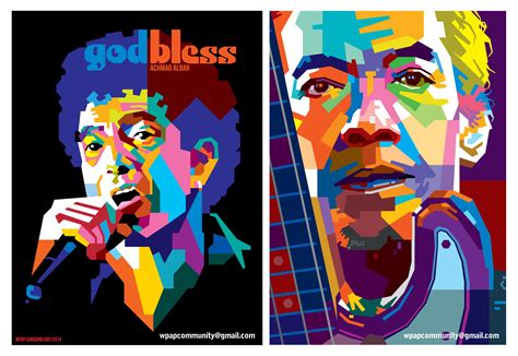 Wedha S Pop Art Portrait Wpap Behance