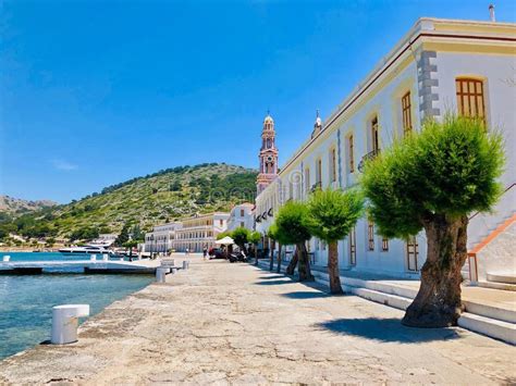 Panormitis Monastery, Symi Island, Greece Editorial Stock Photo - Image ...