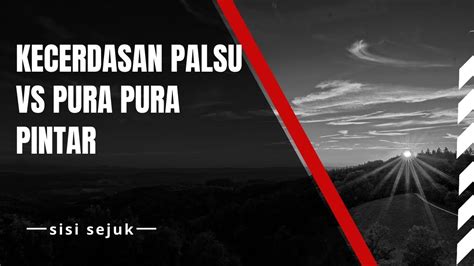 Ciri Orang Yang Merasa Pintar Padahal Aslinya Dia Bodoh 5 Ciri