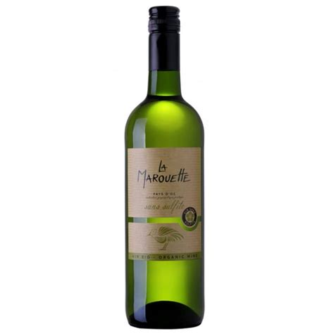 La Marouette Blanc Chardonnay Blanc Bio Et Sans Sulfites 75cL