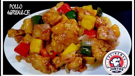 Como Hacer Pollo Agridulce Comida China Youtube