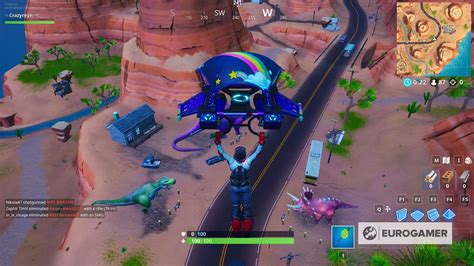 Fortnite Cómo Bailar Entre Tres Esculturas De Hielo Tres Dinosaurios