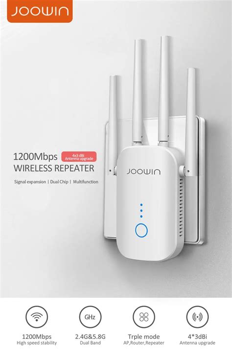 Joowin Jw Wr758ac 1200mbps High Speed Wifi Repeater 2 4g 5 8g Dual Band