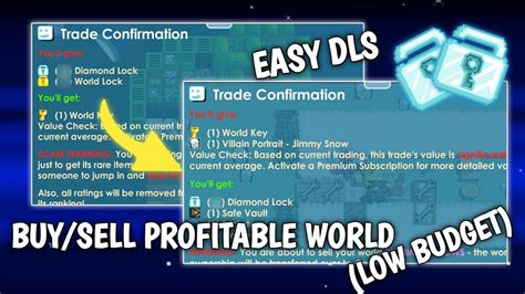 BUY SELL PROFITABLE WORLD LOW BUDGET GROWTOPIA YouTube