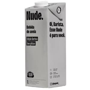 Bebida Vegetal de Aveia Barista Nude 1L Sem Glúten Sem Leite Sem