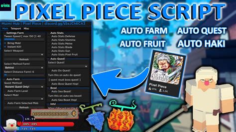 NEW Pixel Piece Script Hack AUTO LEVEL AUTO FARM BRING FRUITS