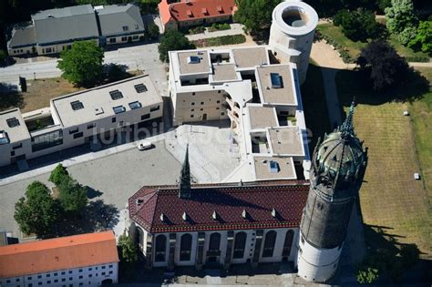 Luftaufnahme Lutherstadt Wittenberg Turm Und Kirchenbauten Der