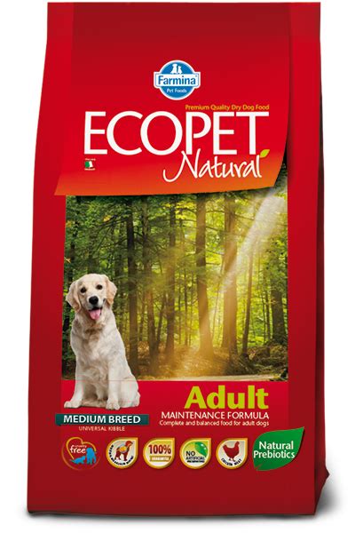 Farmina Pet Foods Alimenti Per Cani Ecopet Natural Adult Medium